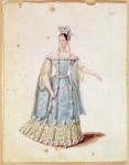 Mademoiselle Georges in 'Isabeau de Baviere' (w/c on paper)