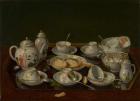 Still Life: Tea Set, c.1781-3 (oil on canvas mounted on board)