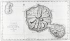 Chart of the Island Otaheite, 1769 (litho) (b/w photo)