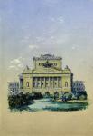 The Alexander Theatre in St. Petersburg, 1841 (w/c on paper)