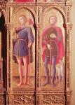 The Pesaro Polyptych, detail of two saints (oil on panel)