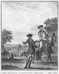 The horse race, engraved by Heinrich Guttenberg (1749-1818) c.1777 (engraving) (b/w photo)