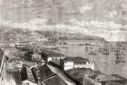 The city and port of Valparaiso, Chile, from 'L'Univers Illustré', 1866 (engraving)
