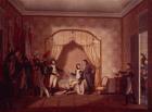 General de Marmont shows Bonaparte the captured flags of Montenetto and Cossaria, 1796 (w/c on paper)