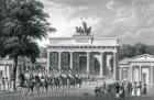 The Brandenburg Gate, Berlin, 1833 (engraving)