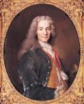 Portrait of Voltaire (1694-1778) aged 23, 1728 (oil on canvas)