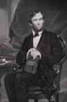 Portrait of Abraham Lincoln (1809-65) (litho) (detail of 254645)