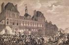 Robespierre, Saint-Just, Couthon and Hanriot Taking Refuge in the Hotel-de-Ville in Paris, 9 Thermidor Year II (27th July 1794) 1800 (engraving)