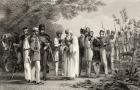 Capture of the King of Delhi by Captain Hodson, from 'The History of the Indian Mutiny' published in 1858 (engraving)