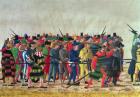 Halberdiers of Maximilian I (1459-1519) guarding French prisoners