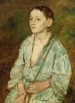 Portrait of a Boy (oil on paper on board)