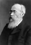 Portrait of German psychologist Wilhelm Wundt (b/w photo)