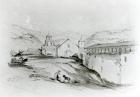 The Church of San Francisco, Valparaiso, 1834 (pencil & w/c on paper) (b/w photo)