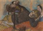 The Milliner, c.1882 (pastel and charcoal on warm gray wove paper laid down on dark brown)