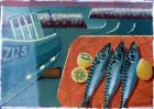 Three Mackerel (oil on board)