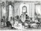 Drawing Room in the Louis Seize Style (litho) (b/w photo)