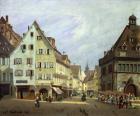 Place du Marche-aux-Fruits, Colmar, 1875 (oil on canvas)