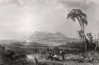 Gibraltar seen from the Algeciras (engraving)