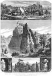 Buttes-Chaumont park, New Paris (engraving)