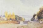 Brussels from the Paris Road, 1831 (w/c over pencil with bodycolour on paper)