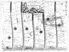 The road from the city of Salisbury to Campden, from Ogilby's 'Britannia', 1675 (engraving)