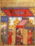 Ms. Supp. Pers. 1113 fol.239 Pavilion tents erected by Ghazan Khan in 1302, from a book by Rashid ad-Din (1247-1318) (vellum)