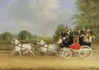 The London-Farringdon Coach Passing Buckland House, Berkshire (oil on canvas)