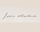 Signature of James Madison (litho)