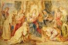 The Virgin and Child venerated by eight saints, c.1631-33 (panel)