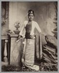 Burmese lady (albumen print) (b/w photo)