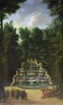 Promenade de Louis XIV (1638 - 1715), Grand Trianon, 1713 (oil on canvas)