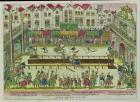 Tournament during which Henri II (1519-59) was injured by the Count of Montgomery and died ten days later, 30th June 1559 (coloured engraving)
