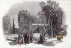 Christmas morning: Going to Church, engraved by W.J. Linton, from 'The Illustrated London News', 26th December 1846 (engraving)