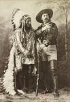 Sitting Bull and Buffalo Bill, 1885 (b/w photo)