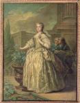 Portrait of Maria Leszczynska (1703-68) 1747 (oil on card)