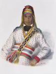 Yoholo-Micco, a Creek Chief, 1825, illustration from 'The Indian Tribes of North America, Vol.2', by Thomas L. McKenney and James Hall, pub. by John Grant (colour litho)