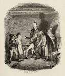 Oliver's reception by Fagin and the boys, from 'The Adventures of Oliver Twist' by Charles Dickens (1812-70) 1838, published by Chapman & Hall, 1901 (engraving)