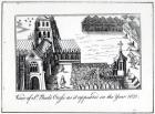 View of St. Paul's Cross as it appeared in the year 1621 (woodcut)