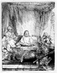 Supper at Emmaus, 1654 (etching)