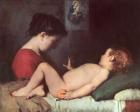 The Awakening Child (oil on canvas)