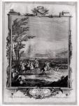 The Battle of Blenheim, 13th August 1704, engraved by Claude Dubosc, 1735 (engraving) (b/w photo)