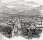 General View of Pompeii, Naples, Italy in the late 19th century. From Italian Pictures published 1895.