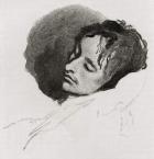 John Keats in his Last Illness, from 'The Century Illustrated Monthly Magazine', May to October, 1883 (engraving)