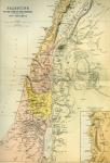Map of Palestine circa 1st century A.D. From The Imperial Bible Dictionary, published 1889.