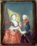 King Frederick II and his wife, Elizabeth Christine, 1758