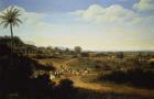 Panoramic View in Brazil (oil on panel) (pair of 61466)