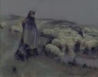A Shepherdess, c.1890-95 (oil on canvas)