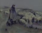 A Shepherdess, c.1890-95 (oil on canvas)