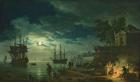Night: A Port in the Moonlight, 1748 (oil on canvas)