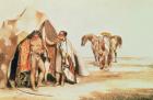 Patagonian Indians, engraved by Emile Lassalle, c.1830 (litho)